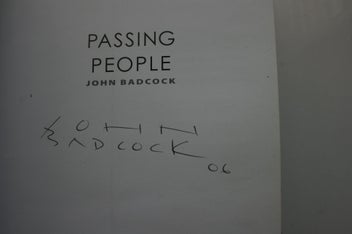 Listing 3 of 9 for Passing People. SIGNED BY AUTHOR John Badcock