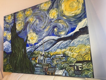 Listing 6 of 9 for Recreated Famouse painting - Vincent Vangoh’s starry night by Waru J