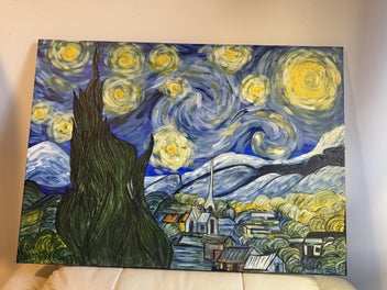 Listing 8 of 9 for Recreated Famouse painting - Vincent Vangoh’s starry night by Waru J