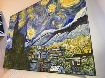 Listing 9 of 9 for Recreated Famouse painting - Vincent Vangoh’s starry night by Waru J