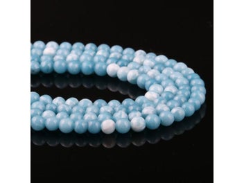 Listing 4 of 8 for Natural Larimar Beads For Women's DIY Jewelry 14''