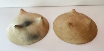 Listing 3 of 5 for Two Vintage Tonala Mexican Footed Pottery Bowls