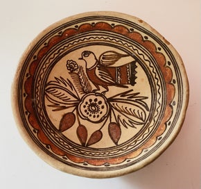 Listing 5 of 5 for Two Vintage Tonala Mexican Footed Pottery Bowls