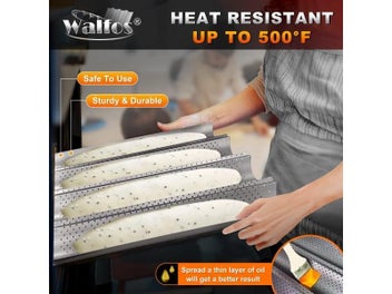 Listing 5 of 10 for French Bread Baking Mould Baguette Pan Groove Waves