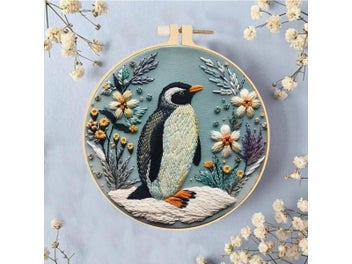 Listing 5 of 10 for DIY Embroidery Kit For Beginners With Animal Designs