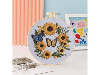 Listing 6 of 10 for DIY Embroidery Kit For Beginners With Animal Designs