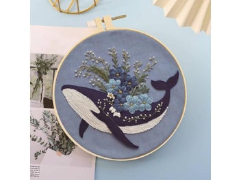 Listing 7 of 10 for DIY Embroidery Kit For Beginners With Animal Designs