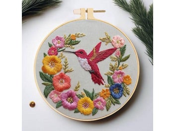 Listing 8 of 10 for DIY Embroidery Kit For Beginners With Animal Designs