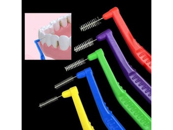 Listing 3 of 10 for 100pcs Orthodontic Interdental Brushes For Teeth Cleaning