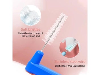 Listing 4 of 10 for 100pcs Orthodontic Interdental Brushes For Teeth Cleaning