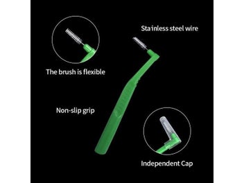 Listing 6 of 10 for 100pcs Orthodontic Interdental Brushes For Teeth Cleaning