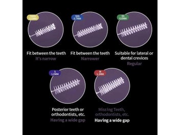 Listing 7 of 10 for 100pcs Orthodontic Interdental Brushes For Teeth Cleaning