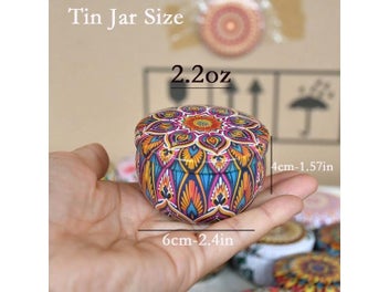 Listing 3 of 9 for 24pcs Multicolor Iron Candle Tins With Lids For DIY Storage
