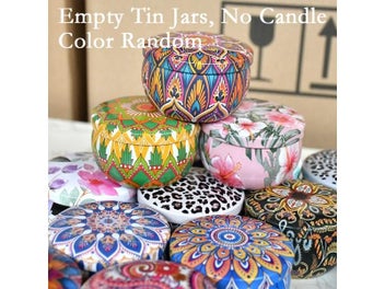 Listing 4 of 9 for 24pcs Multicolor Iron Candle Tins With Lids For DIY Storage
