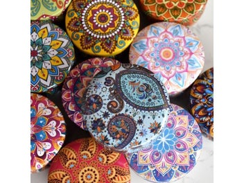 Listing 7 of 9 for 24pcs Multicolor Iron Candle Tins With Lids For DIY Storage