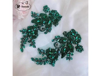 Listing 3 of 10 for Sparkling Rhinestone Flowers DIY Patch For Wedding Dress
