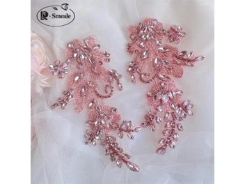 Listing 4 of 10 for Sparkling Rhinestone Flowers DIY Patch For Wedding Dress