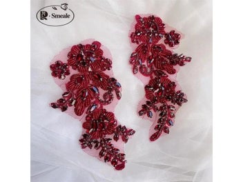 Listing 7 of 10 for Sparkling Rhinestone Flowers DIY Patch For Wedding Dress