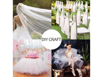 Listing 6 of 10 for White Tulle Rolls 1.6x18M For Party Decoration DIY Crafts