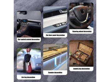 Listing 7 of 9 for Self-Adhesive Suede Fabric For Car Sofa Jewelry Boxes DIY