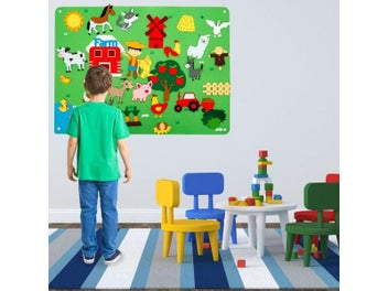 Listing 5 of 10 for 3.5Ft Children's Farm Animals Felt Story Board Set