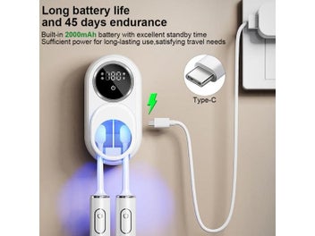 Listing 6 of 9 for Portable Wall-Mounted UV Toothbrush Sterilizer Holder