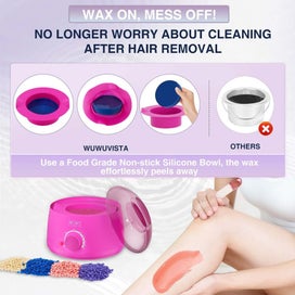 Listing 3 of 7 for Waxing Kit Wuwuvista 23 Items Hair Removal With Warmer And Beads