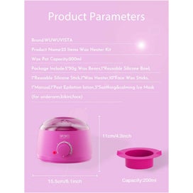 Listing 7 of 7 for Waxing Kit Wuwuvista 23 Items Hair Removal With Warmer And Beads