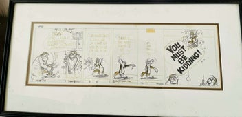 Listing 3 of 8 for Footrot flats original Murray bell comic sketch 1986