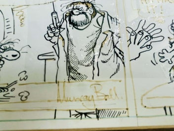 Listing 4 of 8 for Footrot flats original Murray bell comic sketch 1986