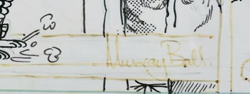 Listing 5 of 8 for Footrot flats original Murray bell comic sketch 1986