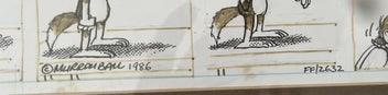 Listing 7 of 8 for Footrot flats original Murray bell comic sketch 1986