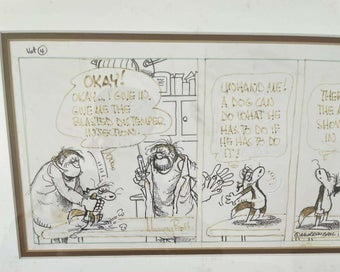 Listing 6 of 8 for Footrot flats original Murray bell comic sketch 1986