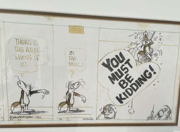 Listing 8 of 8 for Footrot flats original Murray bell comic sketch 1986