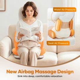 Listing 7 of 14 for Massage Chair Cushion Seat Pad Neck Back Massager
