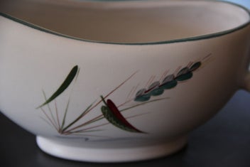Listing 8 of 10 for Vintage Denby Greenwheat Long Shape Sauce Boat X 2