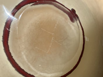 Listing 12 of 20 for Beautiful substantial shallow bowl/platter by Henry Dean, Belgium 415mm diameter