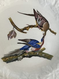 Listing 2 of 12 for Alfred Meakin c. 1940s display/cake plate Passenger Pigeon - Audubon illus