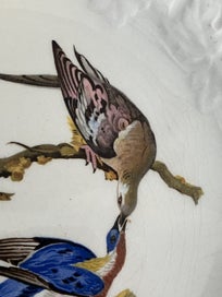 Listing 4 of 12 for Alfred Meakin c. 1940s display/cake plate Passenger Pigeon - Audubon illus