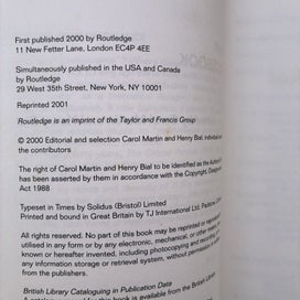 Listing 3 of 9 for BRECHT SOURCEBOOK Edited by by Carol Martin & Henry Bial