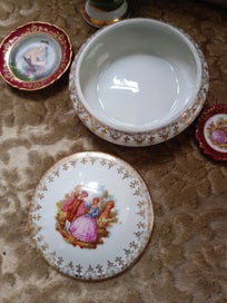 Listing 2 of 6 for Fabulous Midcentury Limoges Trinket Box with Three other Limoges Beauties