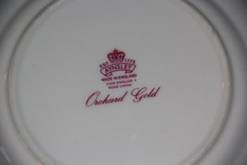 Listing 8 of 8 for Aynsley Orchard Gold Plate