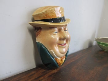 Listing 3 of 6 for Vintage Wall Plaque 1930s Beswick Charles Dickens Character Tony Weller #274