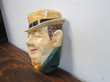 Listing 2 of 6 for Vintage Wall Plaque 1930s Beswick Charles Dickens Character Tony Weller #274