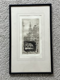 Listing 3 of 15 for Peter Graham (1838-1921) RA, RSA - St. Bride’s Church Spire, London, etching