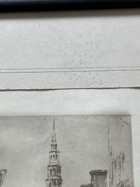 Listing 6 of 15 for Peter Graham (1838-1921) RA, RSA - St. Bride’s Church Spire, London, etching