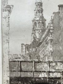 Listing 15 of 15 for Peter Graham (1838-1921) RA, RSA - St. Bride’s Church Spire, London, etching
