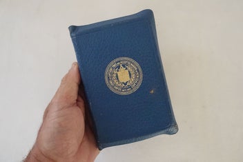 Listing 1 of 9 for Freemason Holy Bible BLUE Presented 1948 Tamaki Lodge 328 (SKU BK18)