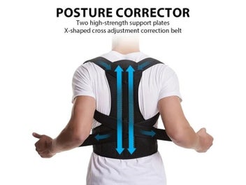 Listing 3 of 9 for Adjustable Back Brace For Lumbar Shoulder Support
