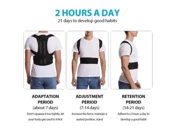 Listing 6 of 9 for Adjustable Back Brace For Lumbar Shoulder Support